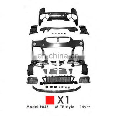 Front Bumper Lower Lip Front Side Grille Rear Replace Part Car Assembly For BMW X1 M-TE Style 2014+