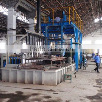 Continuous hot dip galvanizing machine for steel wire with high DV
