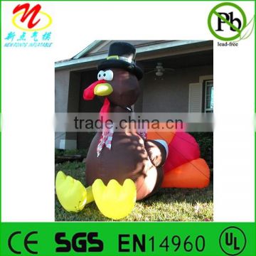 Inflatable turkey for Thanksgiving decorations