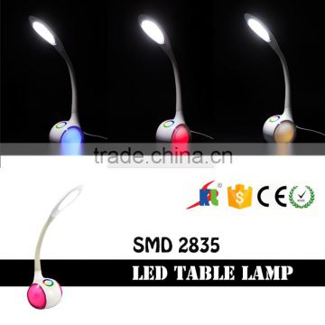 Factory Price color changeable christmas decoration led table lamp with 256c colors led desk light for children