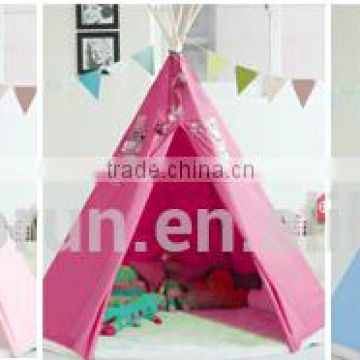 100% cotton canvas children playing teepee indian tent
