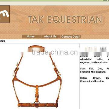 Leather show Halter