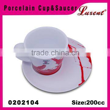 Both high quality Design and color ceramic coffee cup and saucer