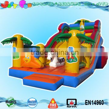 Giant jungle animals inflatable slide for kids and adusts                        
                                                                                Supplier's Choice