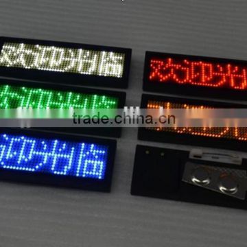 Programmable LED Badge, LED Sign Tag, LED Moving Badge