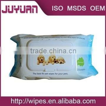 Hot saled Private label Cat pet wipe with iso
