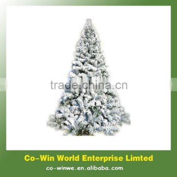 210cm metal stand high quality white snow christmas tree