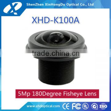 High quality camera hd 1/2.5inch 180 degree m12 f2.0 1.56mm fish eye megapixel cctv lens