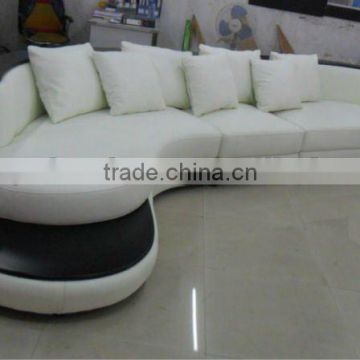 popular round leather sofa