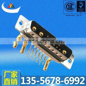 Professional Manufacturer of High Power D-SUB 13W3 Male Right Angle Dip Connector