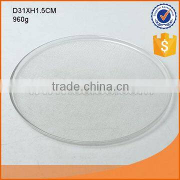 hot selling D31cm round flat smooth glass plate