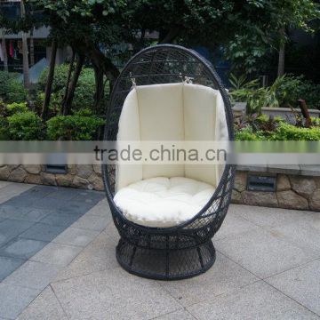 Safety outdoor garden sofa, wicker French swing, rattan basket chair