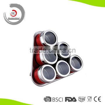 Top sale stainless steel magnetic spice rack HC-MS36