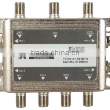 3 in 8 out zinc alloy satellite multiswitch (MS-30308)