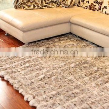 Fashion Home Decoration Winter Genuine Fox Fur Carpet Footcloth Rugs