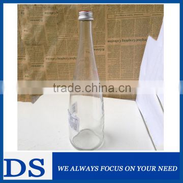 750ML glass mineral water bottle with al. cap