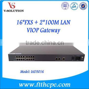 16FXS Port VoIP Gateway Support SIP Protocol 16POTS Telephone Adapter IAD