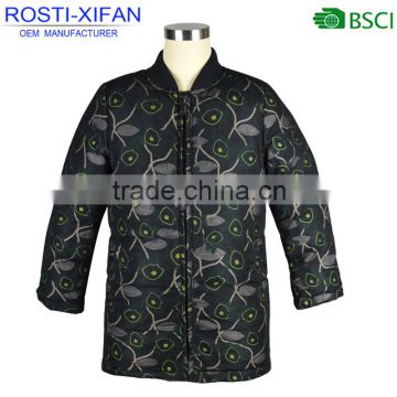 Fashion Kid Wear New Model Duck Down Printed Jacket with Mesh Fabric