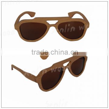 Bamboo Glasses With Polarized UV400 Lens Handcrafted Wooden Sunglasses
