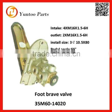 factory supplier foot brake valve, higer bus 6110 and 6129 foot brake valve