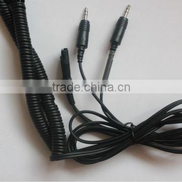 PLT Compatible PC cord with 3.5mm jack plug to QD Audo wire