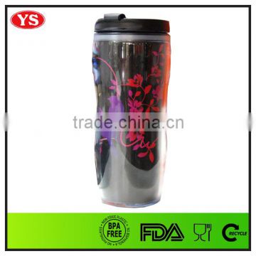 food grade double wall paper insert 12oz bpa free starbucks tumbler with lid