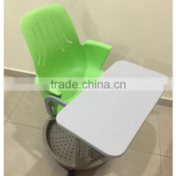 High Quality Popular Plastic Training Chair With Writing Board