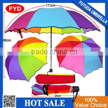 2015 cheap rainbow umbrella,gift umbrella,folding umbrella