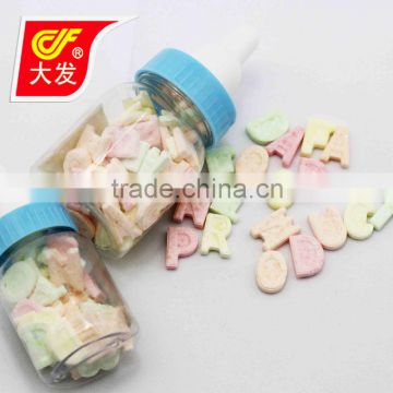LETTER SHAPED COMPRESSED CANDY