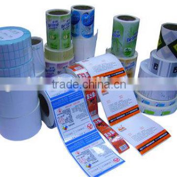 2016 china supply transparent pe label printing adhesive sticker label