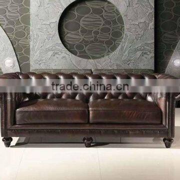 chesterfield leather sofa set