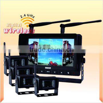 7 inch Wireless Back Up Systems with 2.4GHz digital signal