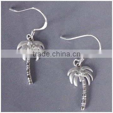 silver coco earring