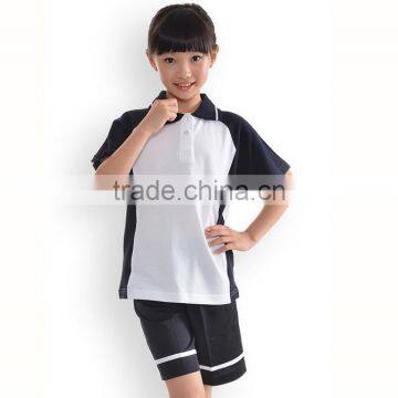 custom latest design OEM Logo American style sport clothes elementary school uniforms