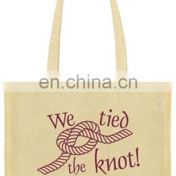 We Tied The Knot Custom Canvas Shopping Tote Bags Wedding favors gift bags