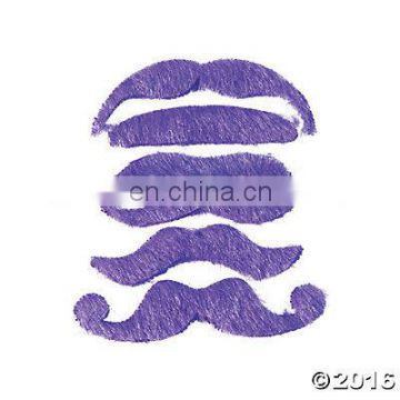 Christmas holiday purple fake mustache