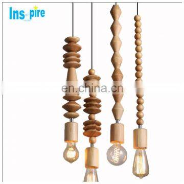 restaurant indoor nordic wooden decorative modern pendant lamp chandelier lighting