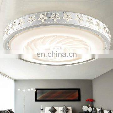 Round bedroom acrylic LED ceiling lamps Bauhinia warming dining room lights