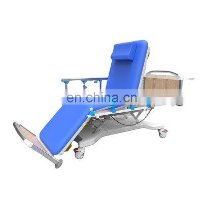 Hospital Patient Adjust backrest Blood Donor Treatment Electric Hemodialysis Dialysis Chair Bed