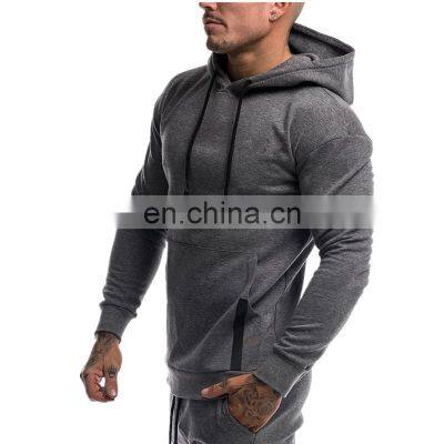 Wholesale custom men's personality leisure sports long-sleeved hooded pullover plus size men's