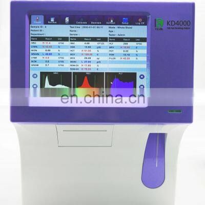 Cell Blood Counter 3 differential CBC cell counter hematology lab machine equipment Haematology Analyzer KD3800