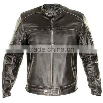 Eyebrow Style Design Motorcycle Men Leather Custom Man Jackets