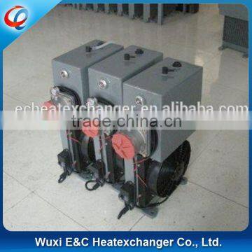 concrete mixer pump cooling system-25L hydraulic oil cooler 24V fan