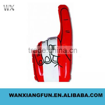 2016 hot sale PVC inflatable advertising fan hand advertising hand