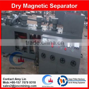Coltan ore separation machine belt type dry magnetic separator with 3pcs disc