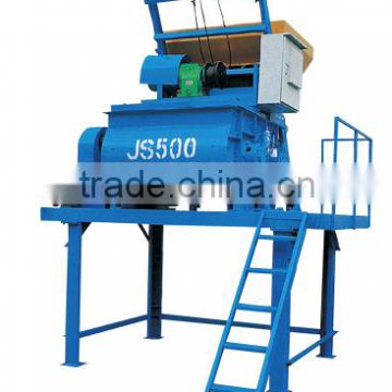 JS500 Dual horizontal shafts forced concrete mixer for blower fan motor In Paraguay