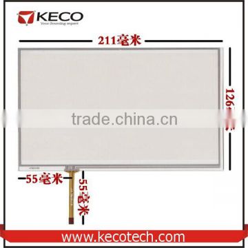 9 9.0 inch General 4 wire resistive 211*126 211mm*126mm HSD090IDW1 touch glass digitizer Screen