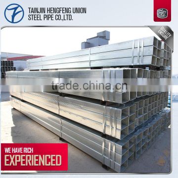 china hot dipped galvanized square tube for construction material