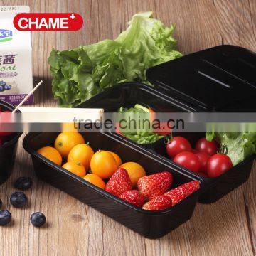 plastic Bento Lunch Boxes / Restaurant Food Storage - Portion Control - 8pk