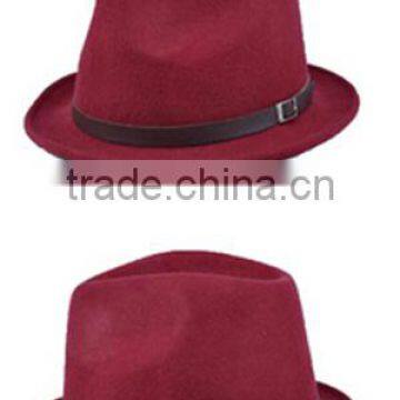 Promotion cheap fashion panama design wool felt hats